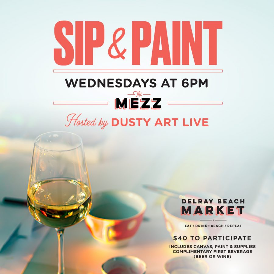 Sip & Paint Classes Delray Beach Market