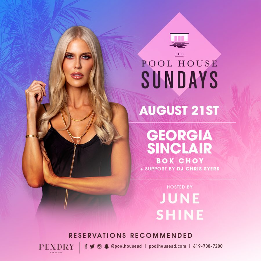 Georgia Sinclair returns to The Pool House Sundays
